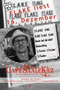 FLAKE liest - Café Saalekiez