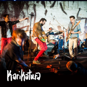 Saalekiez und Band Karikatura