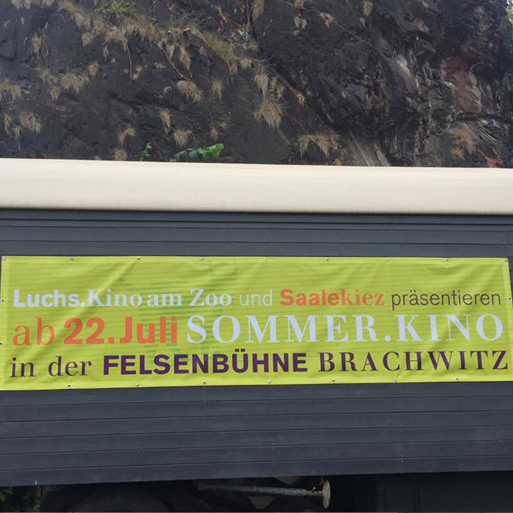 Sommerkino Felsenbühne im Saalekiez